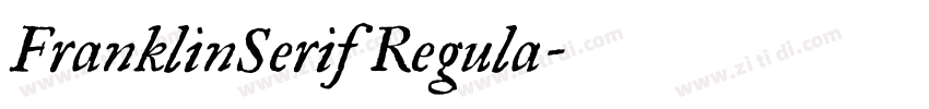 FranklinSerif Regula字体转换